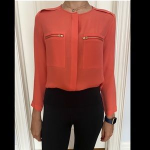 Theory button down with pockets